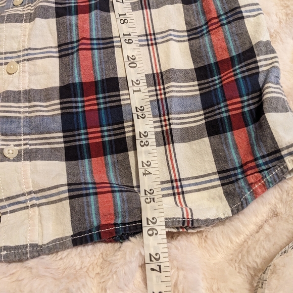 Boys white/blue/red button up - Picture 5 of 6